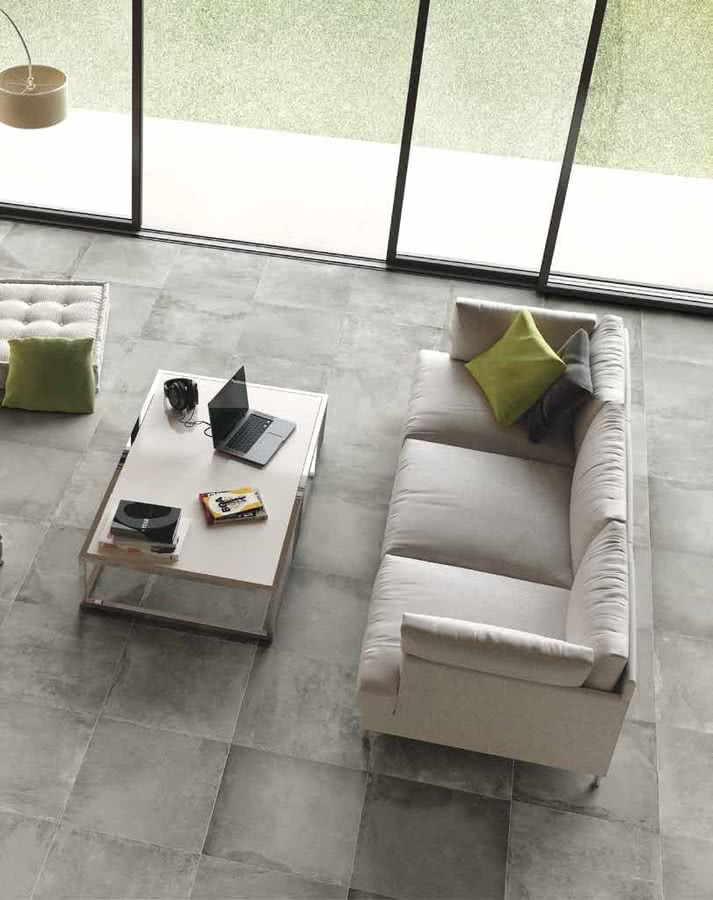 Piastrella in Gres porcellanato Effetto calcestruzzo grey - Elios Find ...
