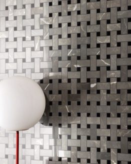 Rivestimenti per interni Ceramica Fioranese Marmorea Mosaico Intreccio Grigio Imperiale 703x1024 piastrelle